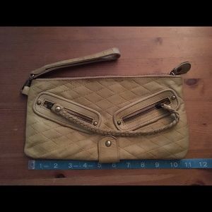 Large leather wristlet